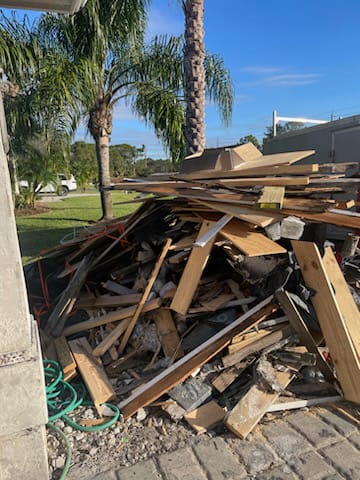 two recliners and small junk move out cleanout 