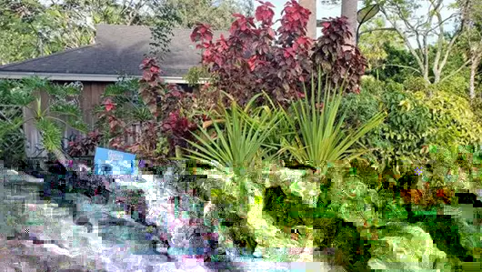 Entrance to Heathcote Botanical Gardens in Fort Pierce, Fl