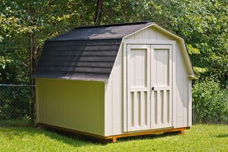 shed in backyard